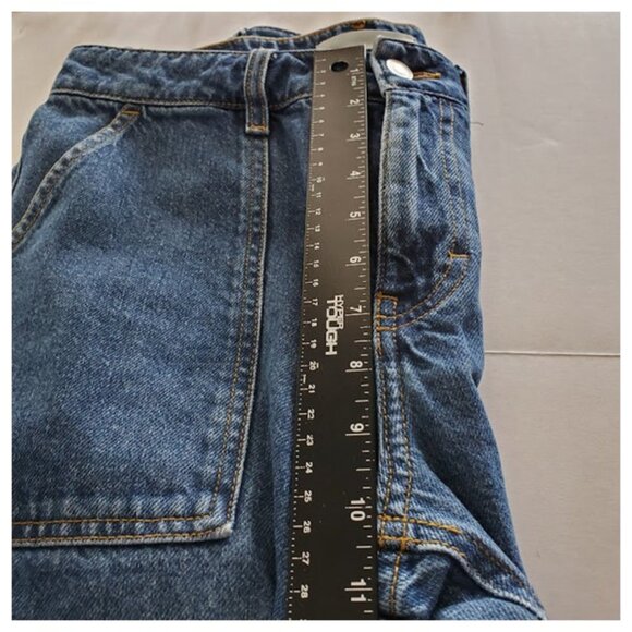 Jeanerica Wide-Leg Carpenter Jeans Utility Blue Denim Size 26 Workwear Grunge - Picture 6 of 10